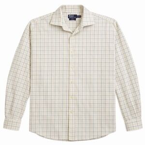 Polo Ralph Lauren Regent Classic Fit Tattersall Shirt White Navy Yellow XXL 18